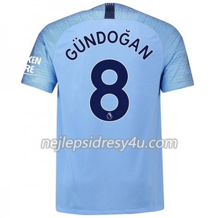 Fotbalový Dres Manchester City Gundogan 8 Domácí 2018/19